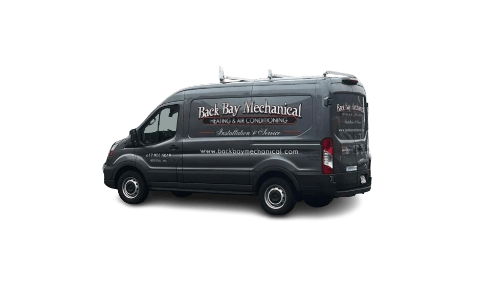 Back Bay Mechanical Boiler Repair Service Van in Boston, MA