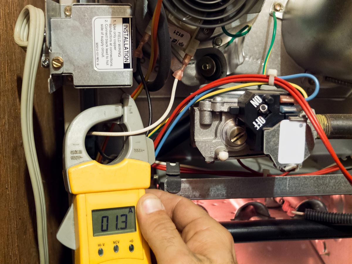 Furnace maintenance electrical check