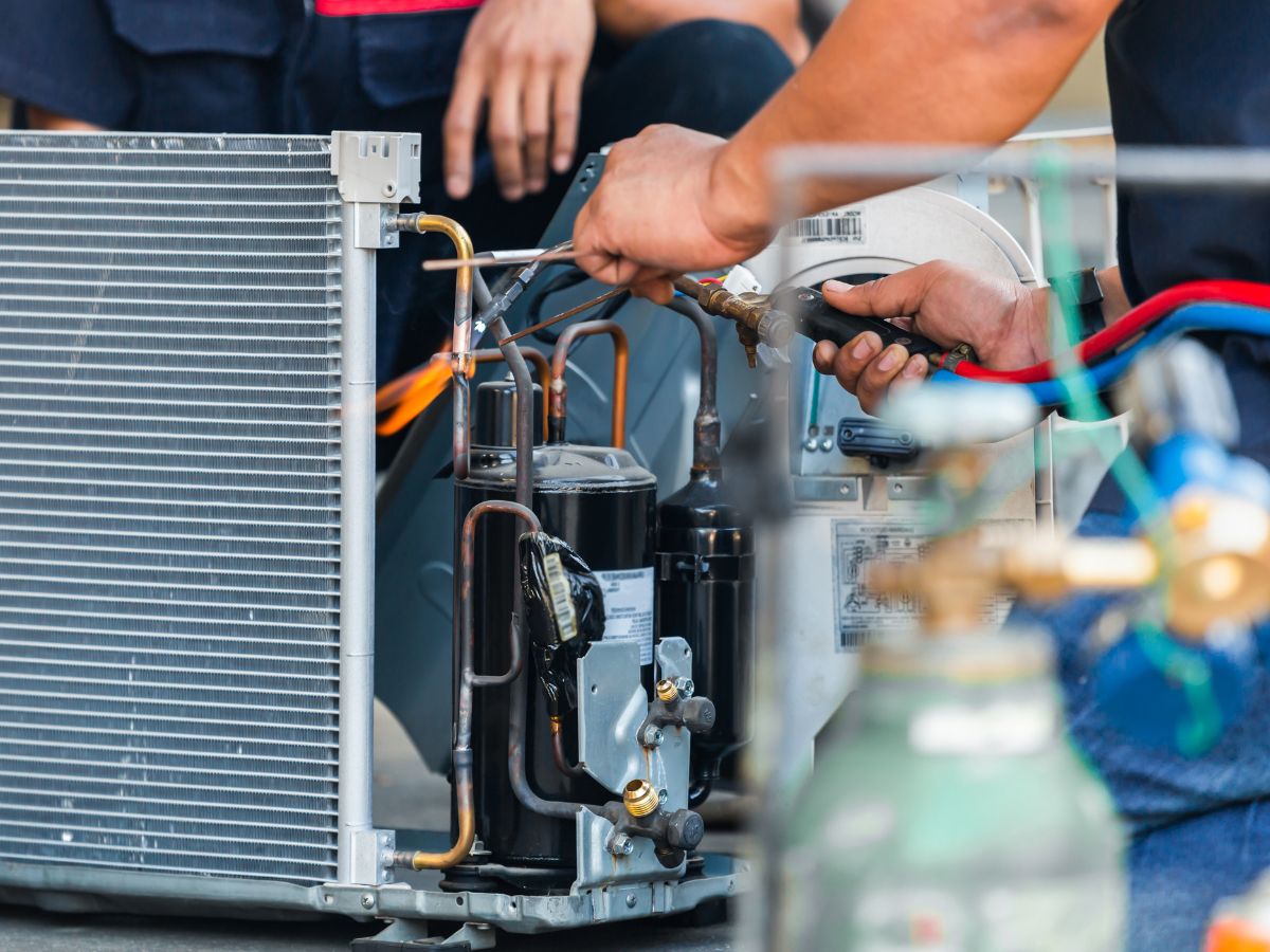 Furnace component repair work