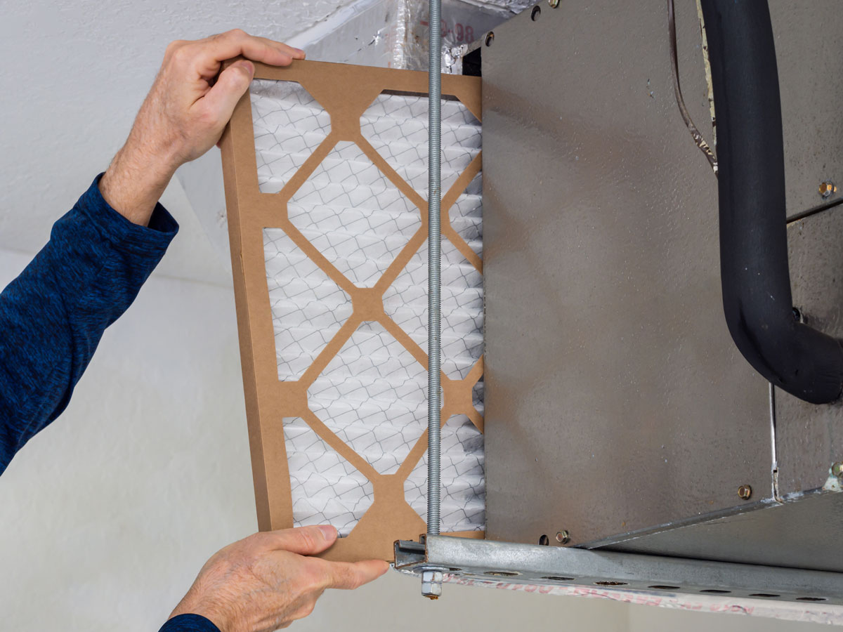 Heating repair filter efficiency check