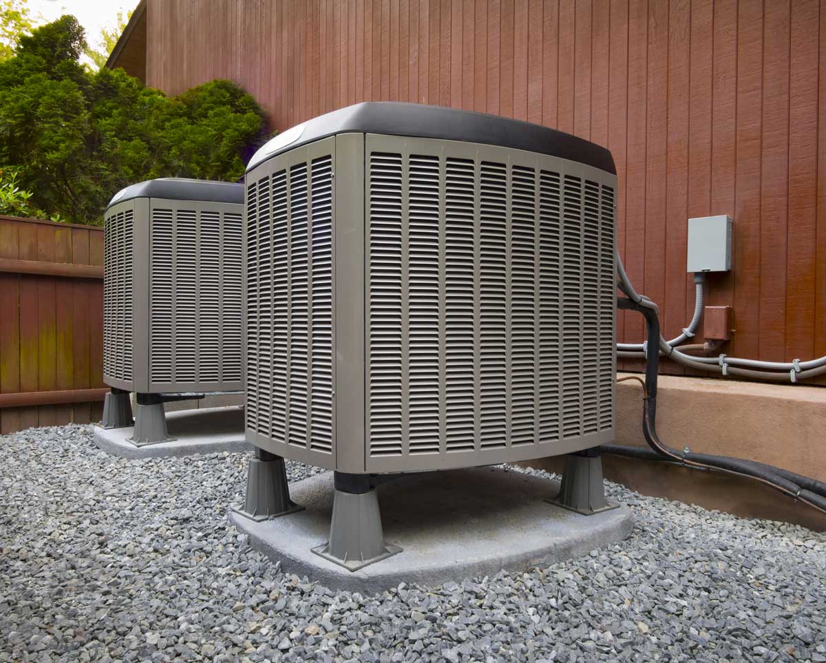 Outdoor heat pump units